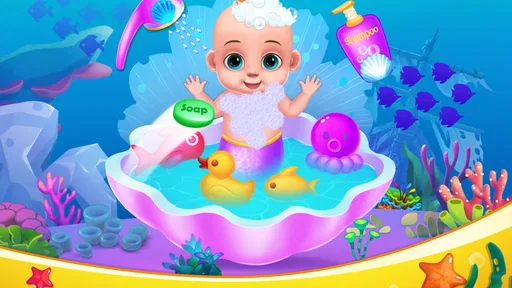 Mermaid Mommy Baby Care Game 1