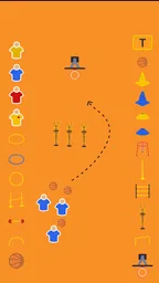 コーチのタクティカルボード-バスケットボール 2