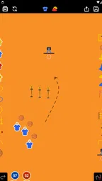 コーチのタクティカルボード-バスケットボール 6