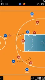 コーチのタクティカルボード-バスケットボール 7