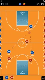 コーチのタクティカルボード-バスケットボール 8