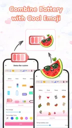 Emoji Battery: Cute Status Bar 2