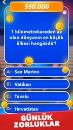 Milyoner - Türkçe Test Oyunu 7