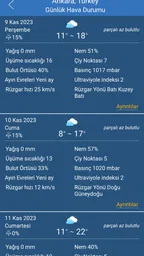 Hava Durumu tahmini 8