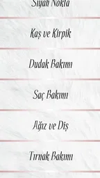 Kişisel Bakım 1