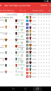 2026/2027 Süper Lig Canlı Skor screenshot