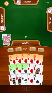 51 HD Kağıt Okey Oyunu screenshot