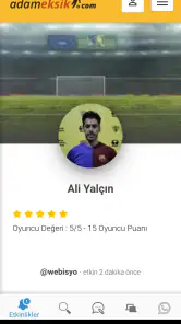 Adam Eksik - Halı Saha Oyuncus screenshot