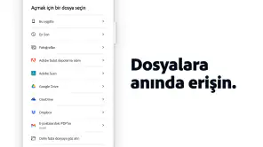 Adobe Acrobat Reader: PDF açma screenshot