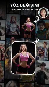 AI Yüz Değiştirme:Foto Editör screenshot