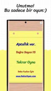 Aptallık Testi screenshot