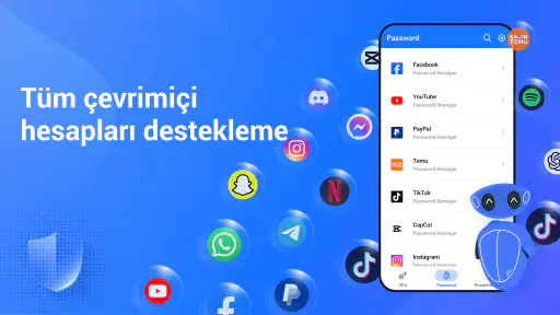 Authenticator: 2FA & Şifre 1