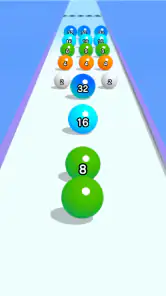 Ball Run 2048: merge number screenshot