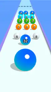 Ball Run 2048: merge number screenshot