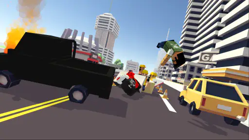 Blocky Moto Racing: motosiklet 3
