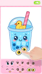 Boba Tea Coloring Games Kids 3