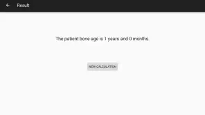 Bone age screenshot