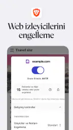 Brave Hızlı Web Tarayıcı, VPN 4