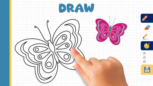 Butterfly Draw Step by Step 6
