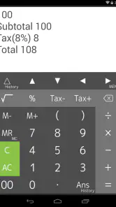 Calculator PanecalST Plus screenshot