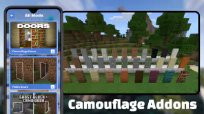 Camouflage Doors Mod for MCPE screenshot