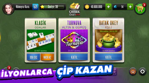 Çanak Okey Plus - Eşli & Canlı 2