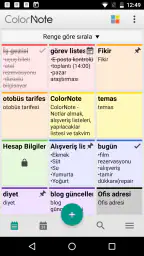 ColorNote Notlar Notepad Not 1
