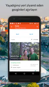 Couchsurfing Travel App screenshot