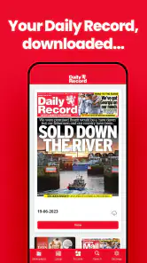 Daily Record Newspaper screenshot