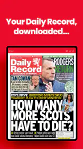 Daily Record Newspaper screenshot
