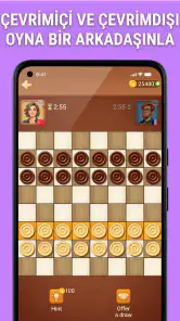 Dama - çevrimiçi ve çevrimdışı screenshot