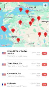 Deprem Uyarılarım screenshot