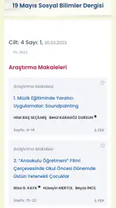 DergiPark Akademik screenshot