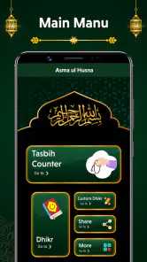 Dijital Tasbeeh Dhikr Sayacı screenshot