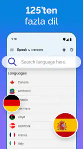 Dilleri Konuşun ve Çevirin screenshot