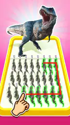 Dino Merge Master animal fight 2
