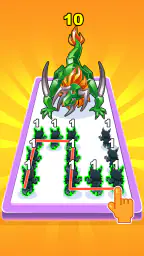 Dino Merge Master animal fight 3