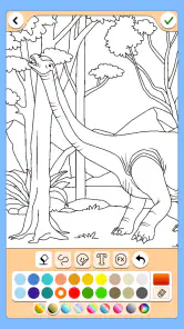 Dinozor renk oyunu screenshot
