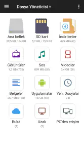 Dosya Yöneticisi screenshot