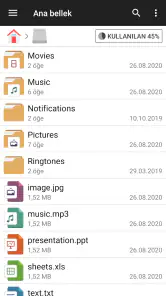 Dosya Yöneticisi screenshot