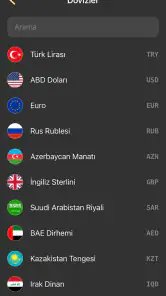 Döviz Çevirici - döviz kurları screenshot