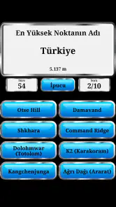 Dünya Coğrafyası Oyunu screenshot