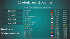 Dünya Haritası Sınav screenshot