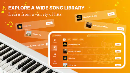 Easy Piano: Learn Key & Notes 4