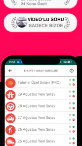 Ehliyet Sınav Soruları 2026 screenshot