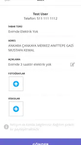 Elektrik Arıza İhbar screenshot