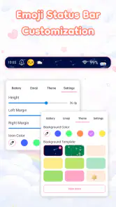 Emoji Battery: Cute Status Bar screenshot