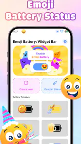 Emoji Battery: Widget Bar screenshot