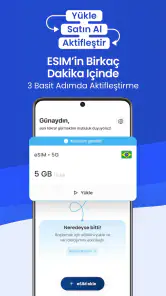 eSIM: seyahat verisi screenshot