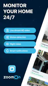 Ev güvenlik kamerası ZoomOn screenshot